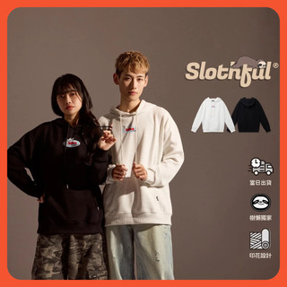 【SLOTHFUL®】寬鬆帽t 重磅帽t 長袖帽t 落肩帽t 連帽帽t 帽踢 衛衣 大學t 帽T 男帽t 長袖 韓國帽T