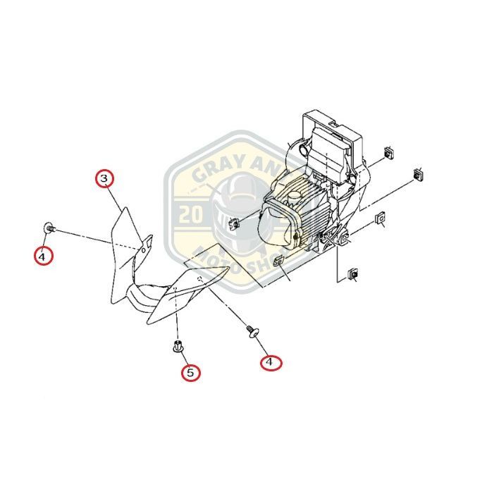 <灰螞蟻> MT-15 V1V2 大燈下蓋螺絲 大燈下蓋配件 MT15 原廠YAMAHA零件