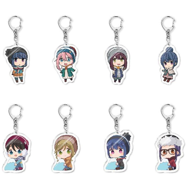 熱銷搖曳露營△二元次動漫周邊鑰匙扣土岐綾乃鳥羽美波學生書包小吊飾