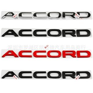 適用於Honda本田 十一代Accord雅閣 新款車標 字母標 ACCORD金屬排量標誌 Accord雅閣後尾標