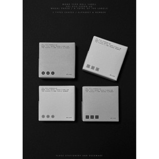 Flagg Mono Type Label -number & alphabet sticker roll・貼紙卷