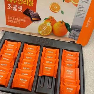 人氣熱賣🚀韓國進口Jekiss巧克力橙香橙子夾心巧克力盒裝獨立包裝休閒零食