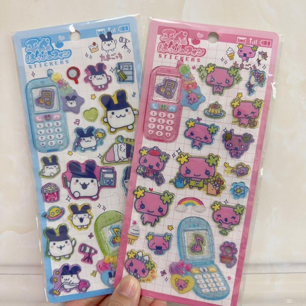 💖臺灣出貨💖 塔麻可吉周邊 電子雞周邊 復古電子寵物 日系塔麻可吉滴膠立體糖果貼紙女生顏值可愛卡通手機殼diy裝飾