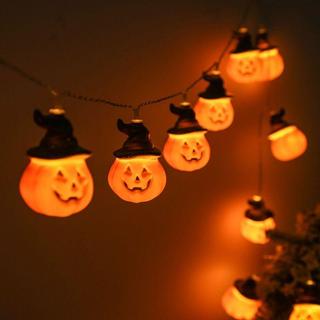 🎃萬聖節系列🎃新款LED萬聖節 南瓜燈串 星星燈網紅 小彩燈復活節 鬼節裝飾燈 小夜燈
