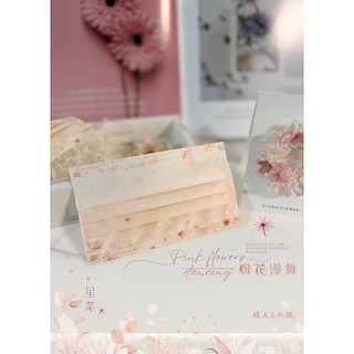 🤘台灣製 星業 ✧˖°. 粉花漫舞ִֶָ𓂃 ​ ִֶָ ʚଓ་༘ 成人/小顏 醫用平面口罩 50入