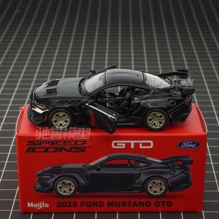 美馳圖 1:64 2025 福特野馬 GTD 鐵底膠胎合金汽車模型跑車收藏