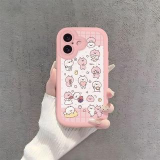 🔥下殺價 藍粉兔子適用蘋果17151413Pro手機殼卡通防摔iphone11XRXS7/8軟膠