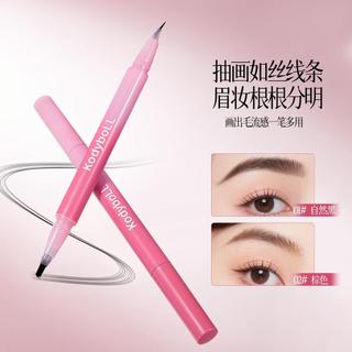 【解憂小貨倉】Kodyboll 彎頭水眉筆，雙頭多叉眉筆，極細模擬毛流，彎頭設計好勾勒眉形，防水防汗不易暈染，持久持妝