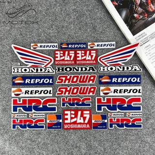 台灣出貨適用於本田HONDA翅膀摩托車反光貼紙 改裝HRC/CBR貼花NS/NX/RX125防水機車貼紙 裝飾貼紙機車配