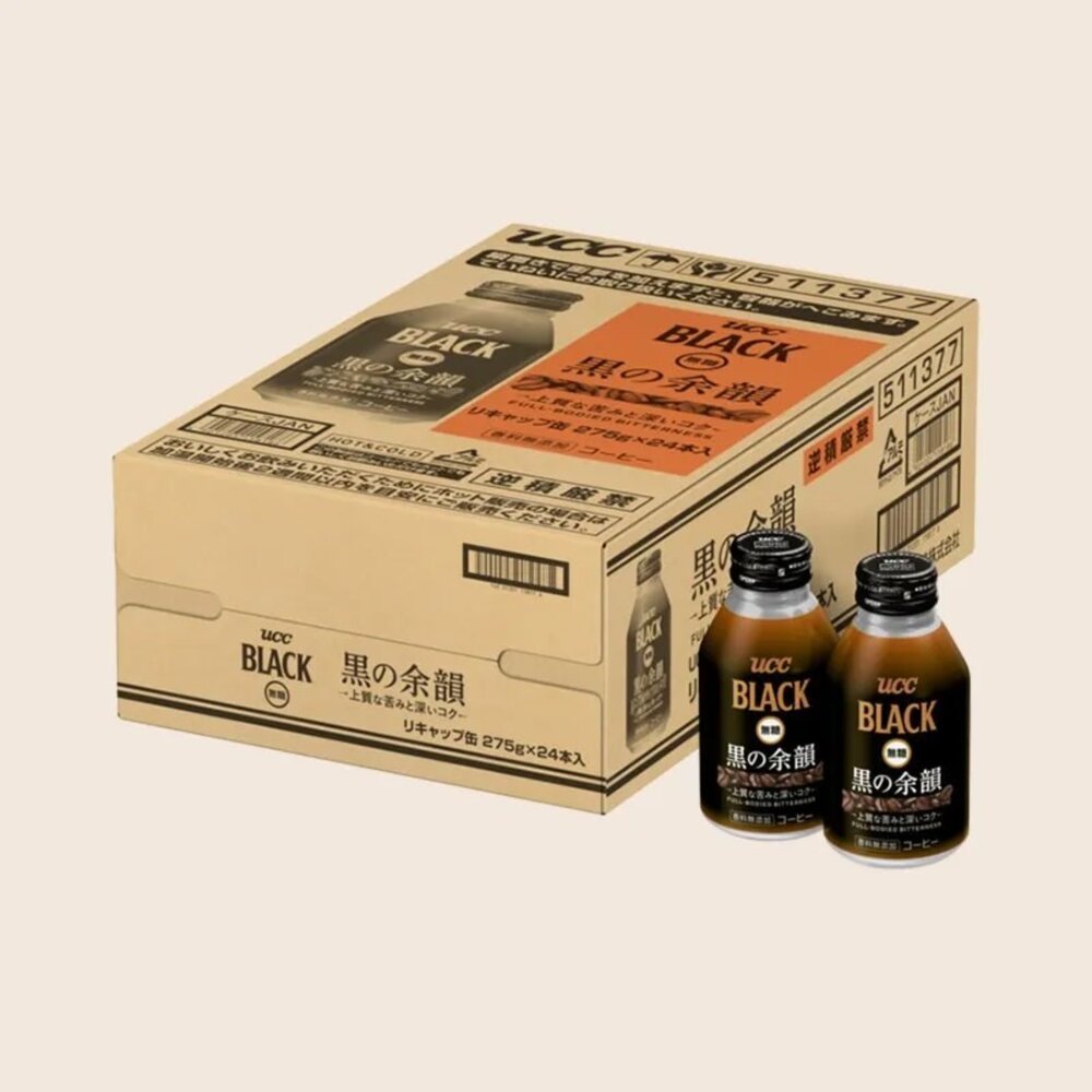 #悠西將# 箱出 日本 UCC BLACK 即飲咖啡 咖啡 無糖咖啡 余韻黑咖啡 黑咖啡 275ML  24瓶箱 黑韻咖