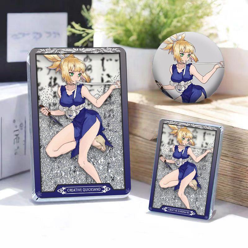 【新品推薦🏆】新石紀周邊 石紀元琥珀周邊 新石紀琥珀流沙卡磚 新石紀流沙麻將流麻徽章穀子擺件立牌吧唧 亞克力流沙磚