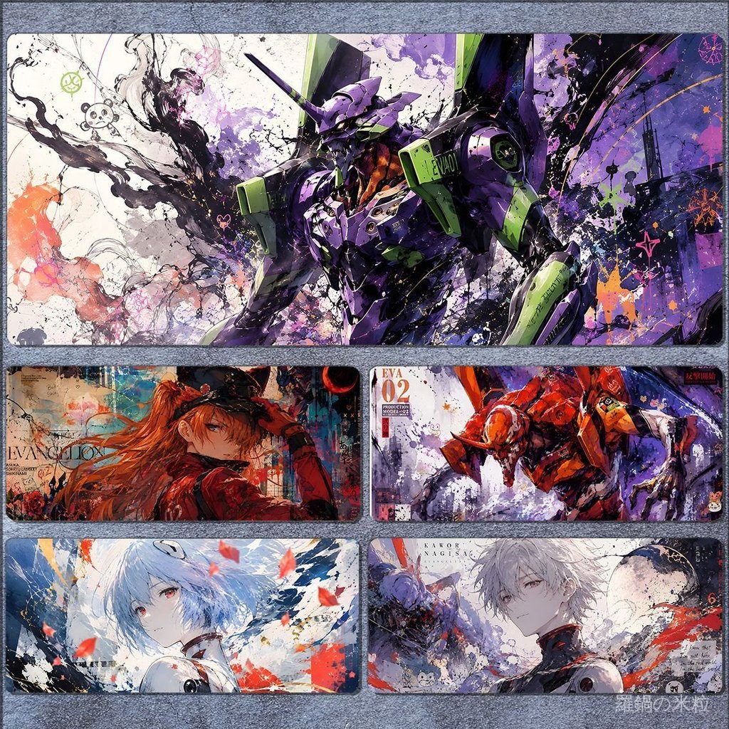 🤖免運🤖 新世紀福音戰士 EVA 明日香 動漫週邊 日雜風EVA鼠標墊新世紀福音戰士電腦電競鍵盤墊動漫次元大號定製 9G