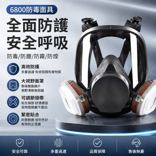 防毒面具 6800防毒木庵聚 防塵全面罩 防毒面罩 3m 防毒口罩 噴漆 防煙面罩 防塵面罩 防毒面具 濾毒罐