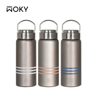 WOKY沃廚純鈦提手保溫瓶/ 500ml/ 曉咖 eslite誠品