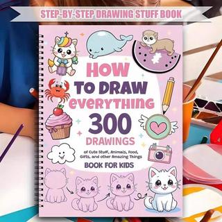 臺灣現/貨✨跨境爆品how to Draw everything 300 drawings 如何畫一切塗色本