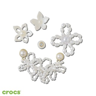 【Crocs鞋釦】White Pearl Beaded 5 件組-10016002