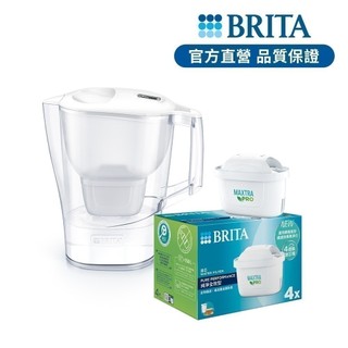 【BRITA】Aluna愛奴娜MXPRO濾水壺+4入MXPRO全效型濾芯(共5芯)-BRITA官方旗艦店