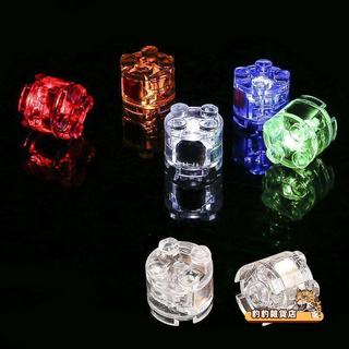 💥熱銷💥拼裝led燈2x2相容圓柱樂高diy小顆粒透明配件七彩發光零件