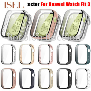 螢幕保護膜 + 鋼化玻璃外殼相容華為 Watch Fit 3 外殼框架作為 Ultra2 智能手錶錶帶外殼適用於華為 W