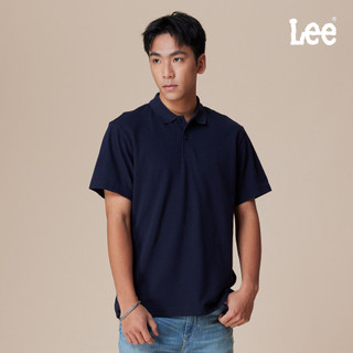 Lee 小織標短袖POLO衫 男 深藍 LB603001735