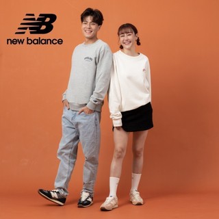 【New Balance】 NB LOGO長袖衛衣 男性 米杏/灰任選 AMT53334CIC/AMT53334GHM