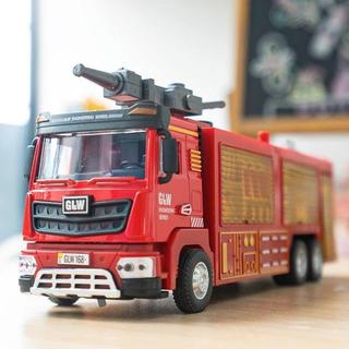🔥現貨🔥兒童合金消防車 玩具車 超大號 可噴水消防員 灑水汽車 雲梯救援車 男孩 玩具車 消防玩具車 男孩玩具車