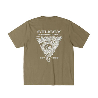 [FLOMMARKET] Stussy Dragon Tee 龍短T 軍綠