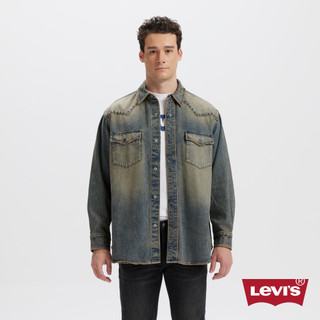 Levi's 男款 牛仔襯衫 ROCK&ROLL系列 牛仔外套 襯衫外套 熱賣單品 002XV-0001
