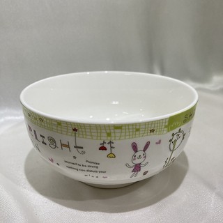 【Lit。立瓷器】台灣現貨 | 5吋綠色卡通碗 餐具 陶瓷 瓷器