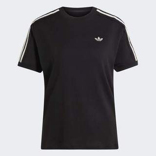 Adidas 愛迪達 Lace 3s Tee LG4263 女 T恤 運動上衣 休閒短袖 黑 亞版