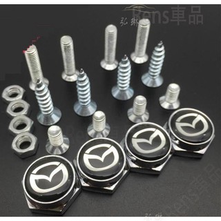 熱賣 MAZDA馬自達車牌固封螺絲防盜螺絲車牌螺絲馬三馬六 CX3 CX5 MX5 RX8 323 626●rhS