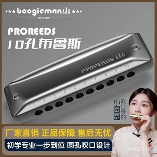 👍品質之選👍ProReeds十孔paddy布魯斯藍調口琴成人10孔C調初學入門專業級 KLUY