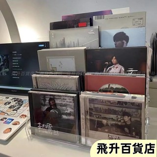 專輯收納▸DVD收納盒▸CD光碟收納光盤盒眼鏡架展示收納盒架CD收納盒碟片明星專輯小卡片透明存放階梯架光碟收