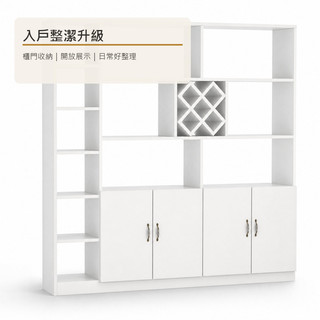 實木玄關鞋櫃 屏風隔間收納 80至190cm寬 200cm高