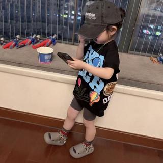 Mimo⭐兒童純棉T恤短袖夏裝夏季卡通印花男女童時尚上衣