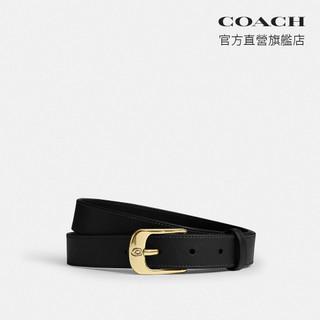 【COACH】C HARNESS針釦腰帶，25MM-IM/黑色(CEB71)｜官方直營