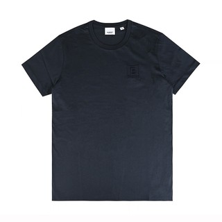 BURBERRY JENSON BBOX刺繡字母LOGO設計純棉圓領短袖T恤(男款/深藍)