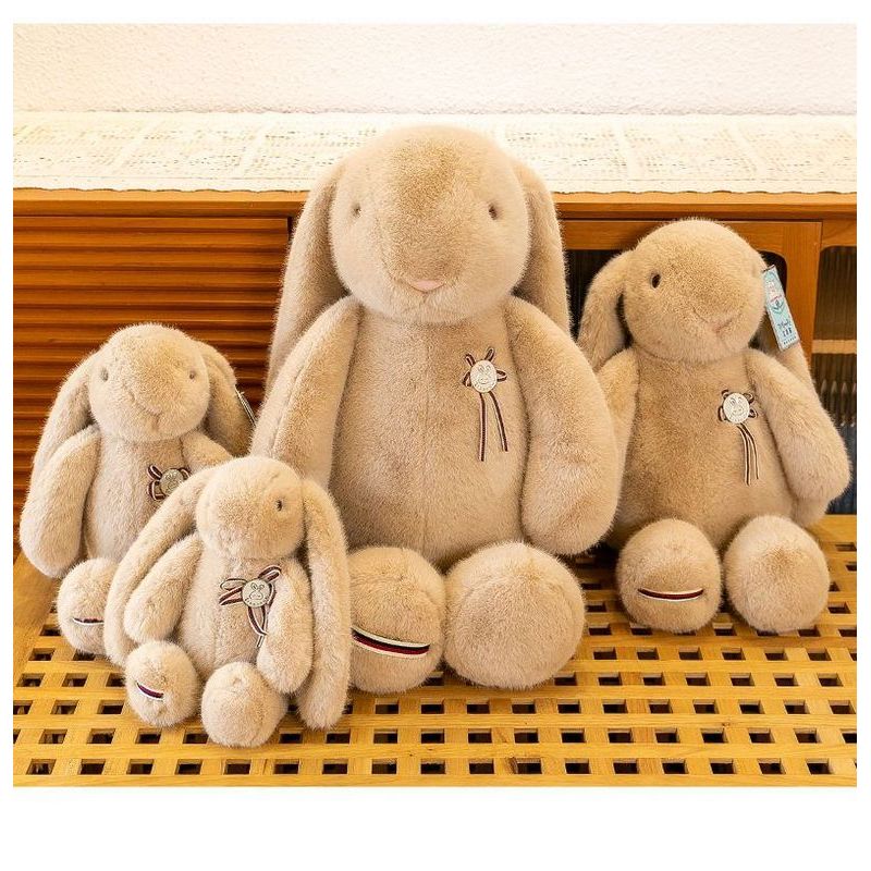 台灣發貨🍒可愛咪咪兔垂耳兔公仔毛絨玩具軟萌安撫布娃娃玩偶送兒童生日禮物