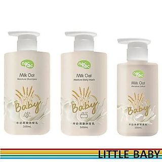 【Little baby】Nac Nac 牛奶燕麥沐浴乳(500ml) 洗髮精 乳液 新生兒沐浴乳 牛奶燕麥皂