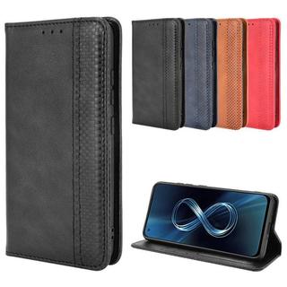💕臺灣出貨💕適用 華碩Ausu Zenfone 8手機殼ZS590KS手機皮套磁吸翻蓋插卡殼