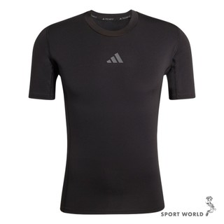 Adidas 緊身短袖上衣 男裝 排汗 Climacool 黑【運動世界】KB3117