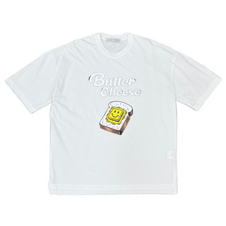 短袖 韓國 中性 透氣 情侶 純棉 現貨 出清價 奶油起司 短tee 吐司 Butter cheeSe ST003_1