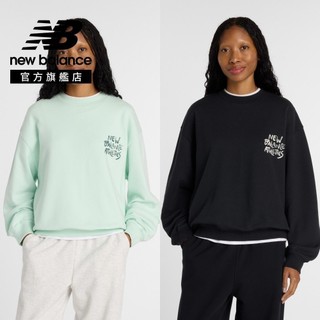 【New Balance】 NB 街頭感塗鴉衛衣 女性 黑/果綠任選 WT61M9CCCOJ/CBK (美版偏大)