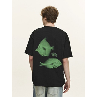 多色可選 Stussy X-Ray Fishin Tee 茶魚X光印花 美式復潮流T恤 男女同款 Stussy 短袖