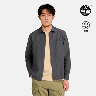 Timberland 男款黑色Timberchill長袖襯衫|A2R4DW08