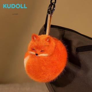 ✨優選 桃園出貨✨KUDOLL庫島軟萌赤狐模擬毛絨掛件包包掛件可愛療癒送女生生日禮物