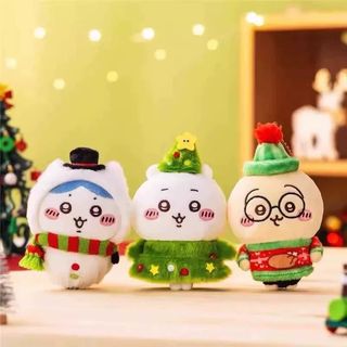 日版chiikawa聖誕雪人小八吉伊卡哇小腳烏薩奇睡衣飛鼠公仔掛件