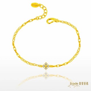 【J’code真愛密碼】法式蕾絲 黃金手鍊 9999純黃金 鑽 造型鍊 情人 禮物 美鑫 25西洋