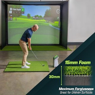Golf mat高爾夫打擊墊戶外練習場揮桿墊室內高爾夫人工草坪地毯