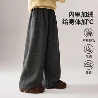 台灣熱賣 ASK junior兒童2026冬季中大童加絨保暖直筒褲女童運動休閒長褲 百褶 童褲 打底 秋裝